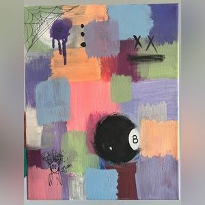 hand painted art piece